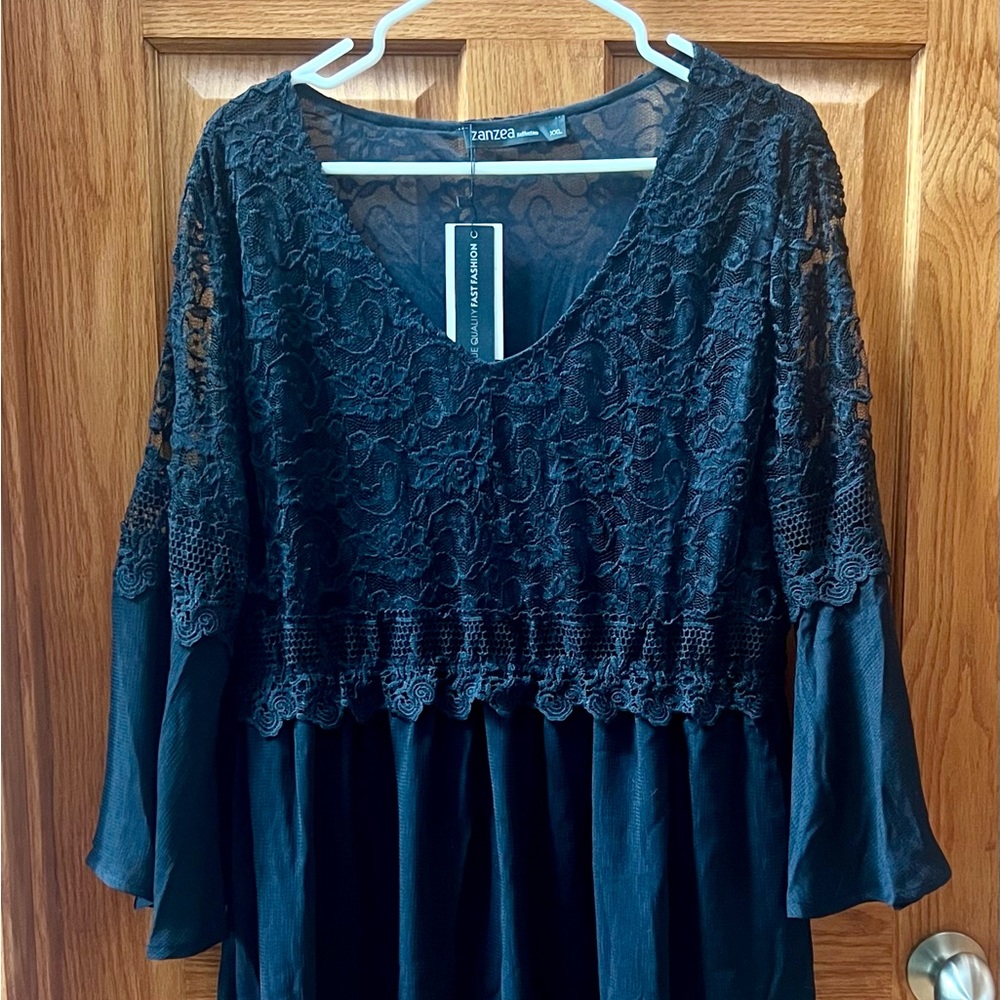 Zanzea Black Lace dress